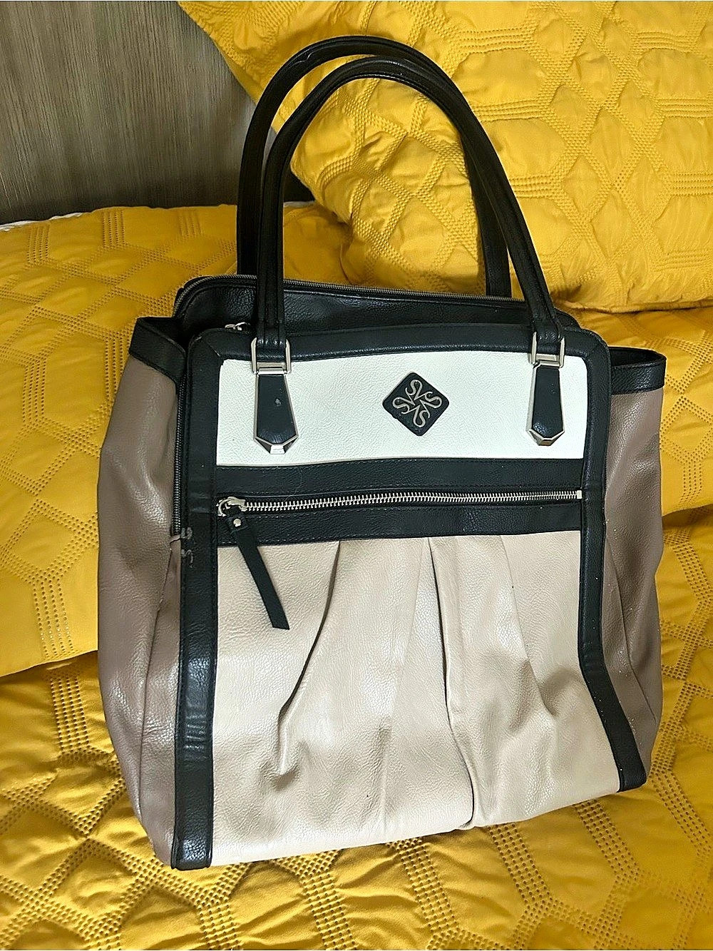 Colorblock Tote Laptop Bag